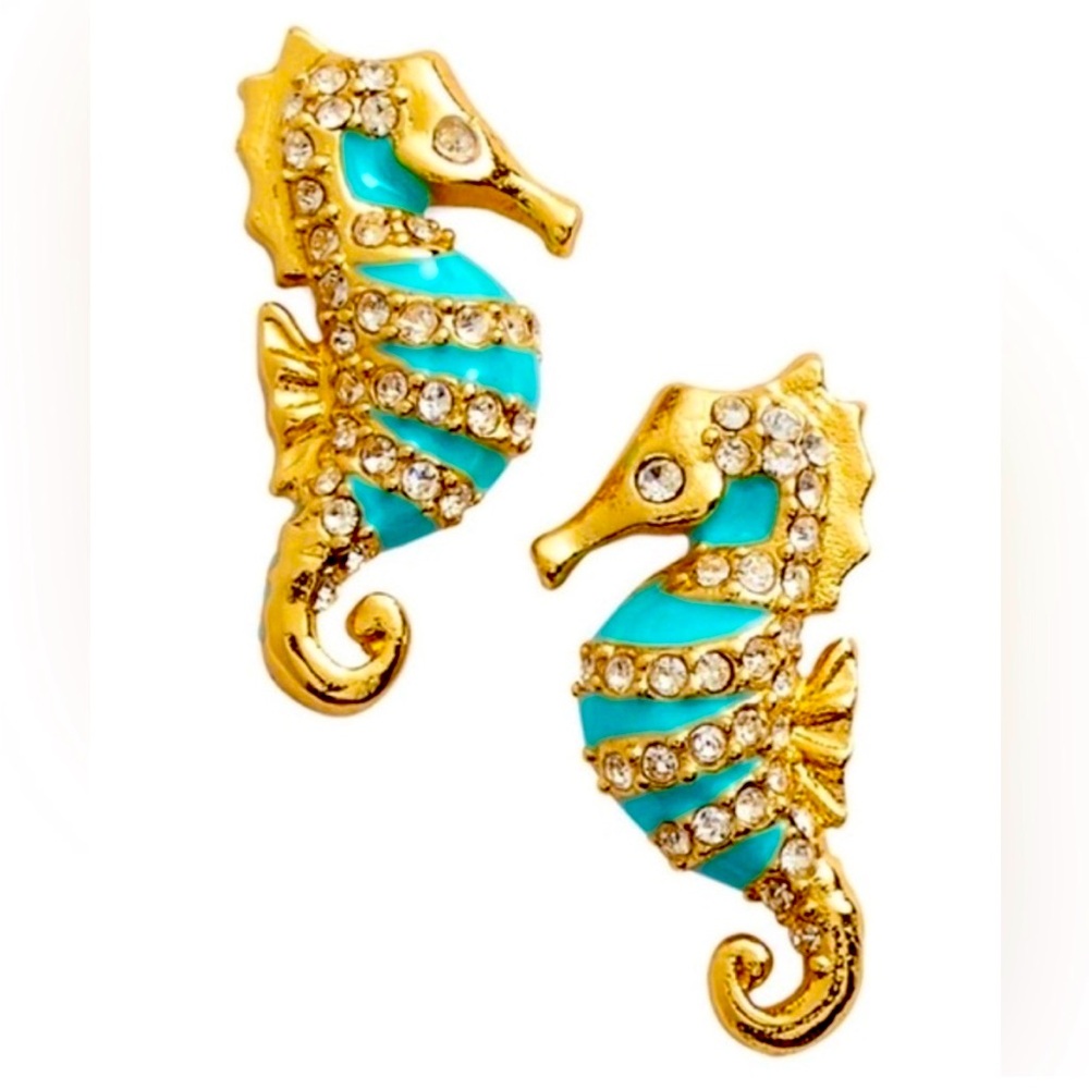New  Kate Spade  Seahorse Stud Earrings